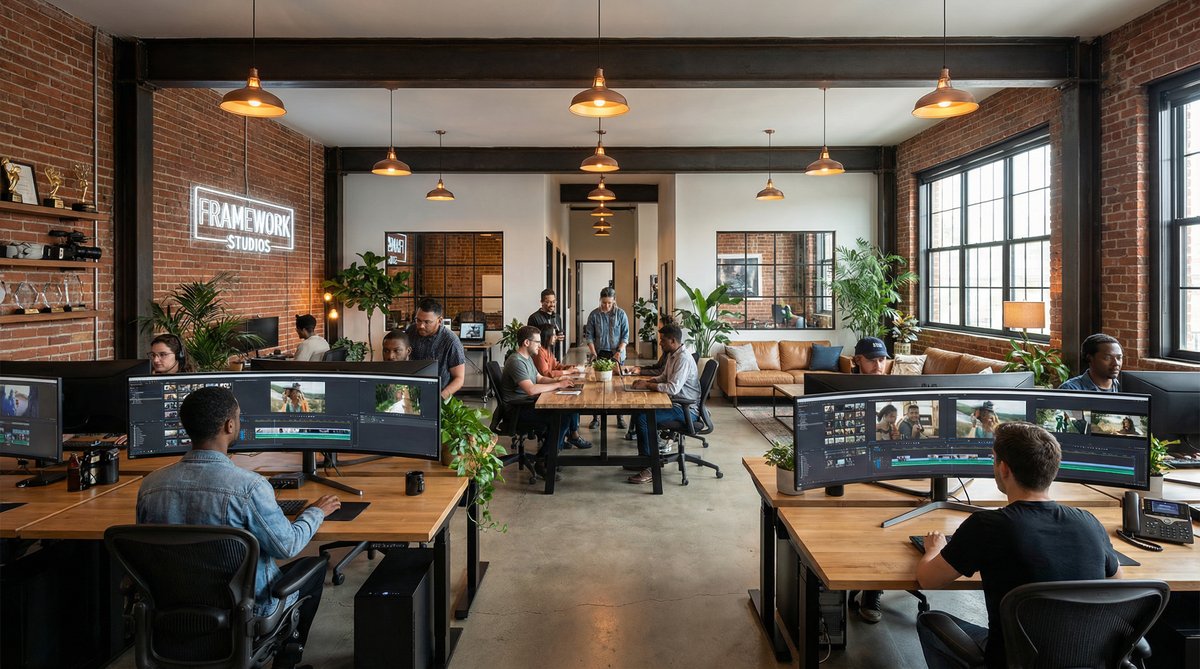 杏tv直播影视传媒公司办公环境